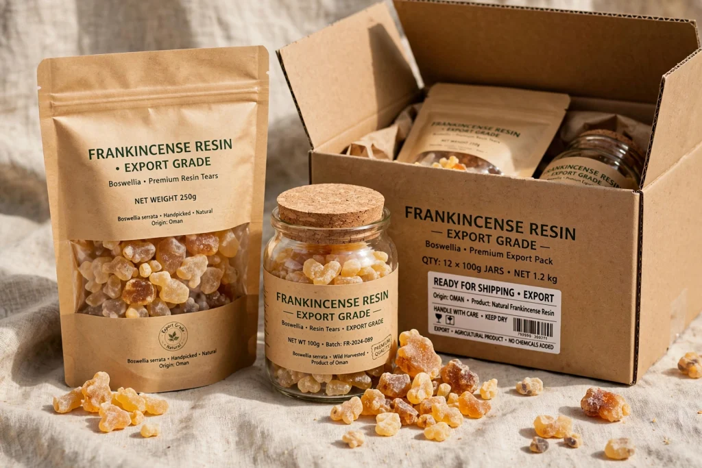 frankincense resin export